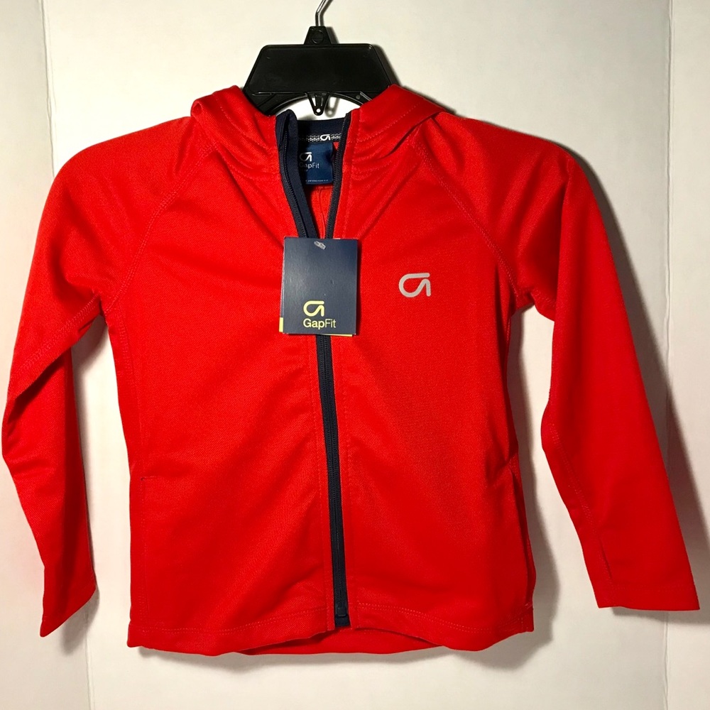 NWT Red GapFit Dry Wicking Hoodie Size XS